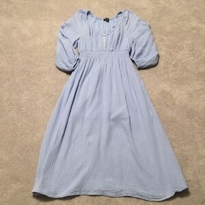 J. Crew Light Blue Midi Dress